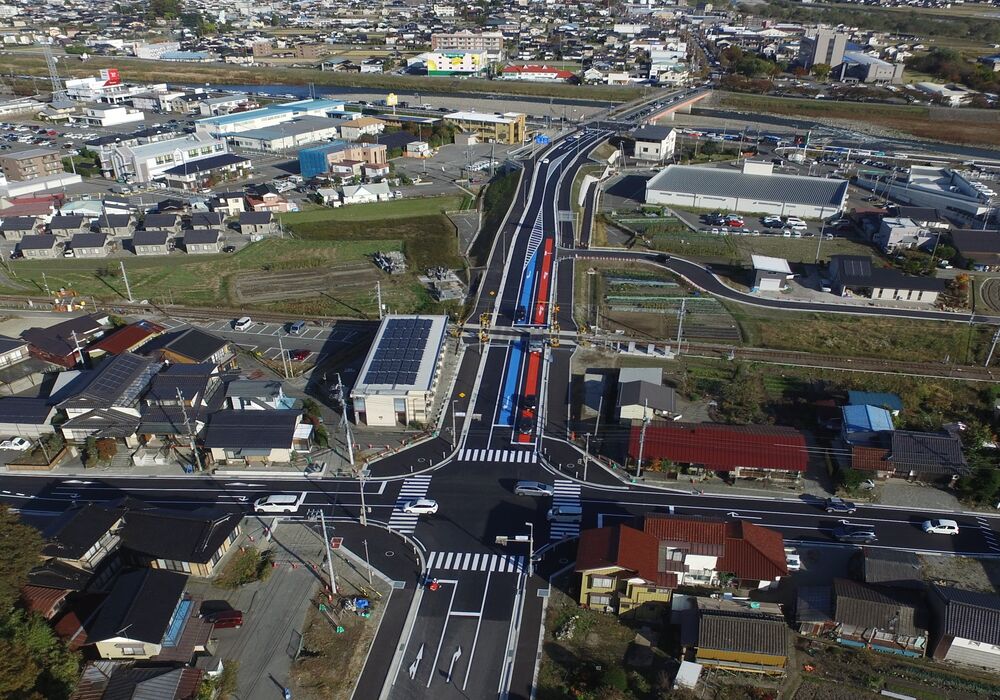 伊那市環状南線  完成写真